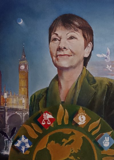 Caroline in Westminster (Green Party), 2022 von Kevin Parrish