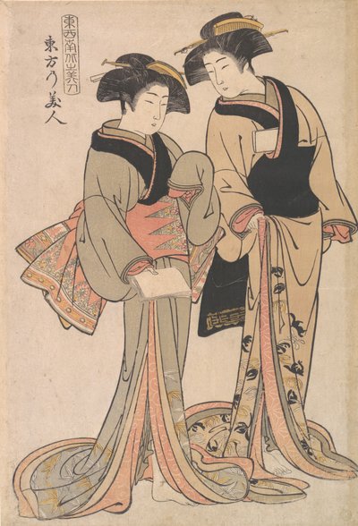 Schönheiten des Ostens von Kitao Shigemasa