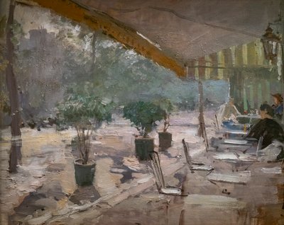 Ein Pariser Café von Konstantin Alekseevich Korovin