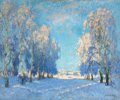 Ein Wintertag, 1934 von Konstantin Ivanovich Gorbatov