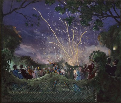 Feuerwerk, 1929 von Konstantin Somov