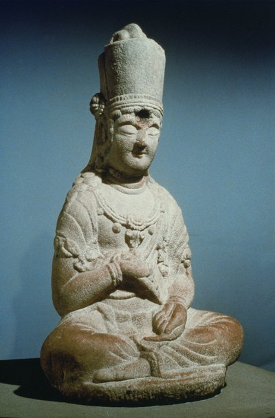 Sitzender Bodhisattva von Hansong-sa, Korea von Korean School