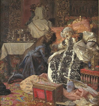 Der Tod von Königin Sophie Amalie von Kristian Zahrtmann
