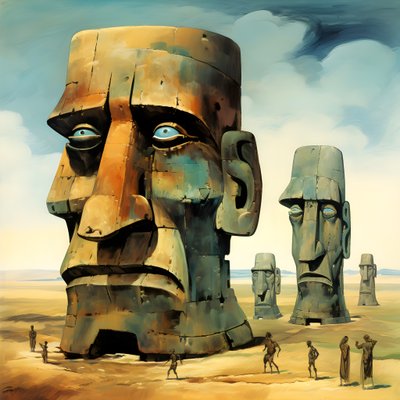 Osterinsel Moai 2 von Kurt Heppke