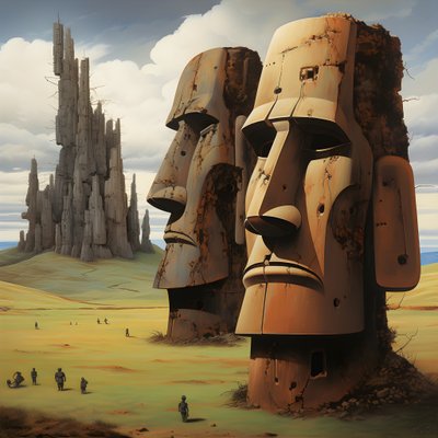 Osterinsel Moai 4 von Kurt Heppke