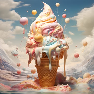 Eiscreme 3 von Kurt Heppke