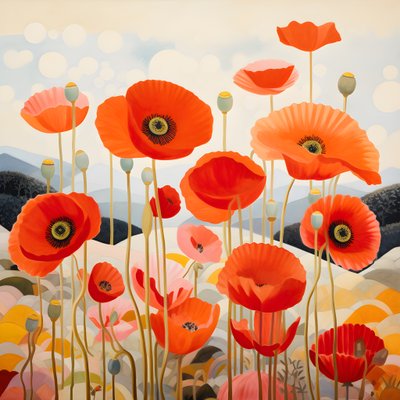 Mohnblumen in der Toskana 4 von Kurt Heppke