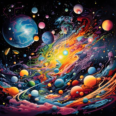 Planetarium im Weltraum 4 von Kurt Heppke