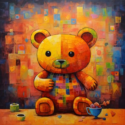 Teddybär und Honigtopf 4 von Kurt Heppke