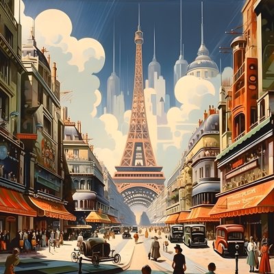 Werbeplakat, Paris, Frankreich 3 von Kurt Heppke