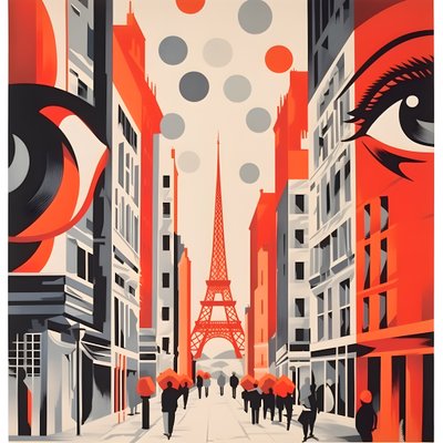 Werbeplakat, Paris, Frankreich 4 von Kurt Heppke