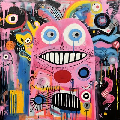Ein lärmendes Acrylgemälde 2 von Kurt Heppke