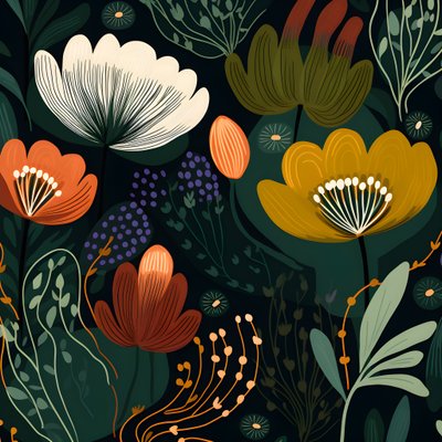 Zeitgenössische abstrakte Formen Marimekko 2 von Kurt Heppke