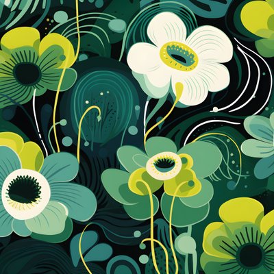 zeitgenössische abstrakte Formen Marimekko 3 von Kurt Heppke