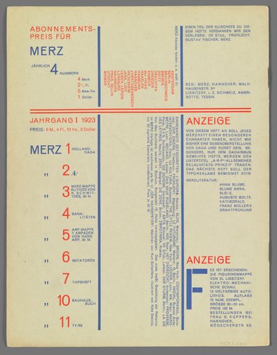 8. März 9 von Kurt Schwitters