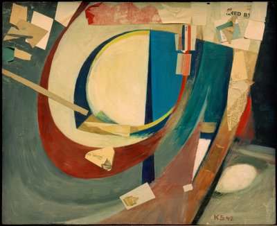 Bild abstrakt Skoyen II von Kurt Schwitters
