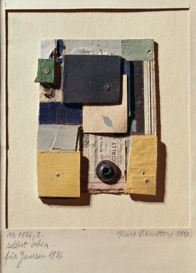 Collage, 1936 von Kurt Schwitters