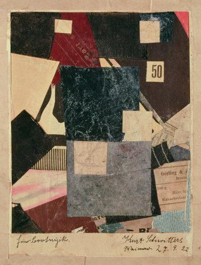 Komposition, 1922 von Kurt Schwitters