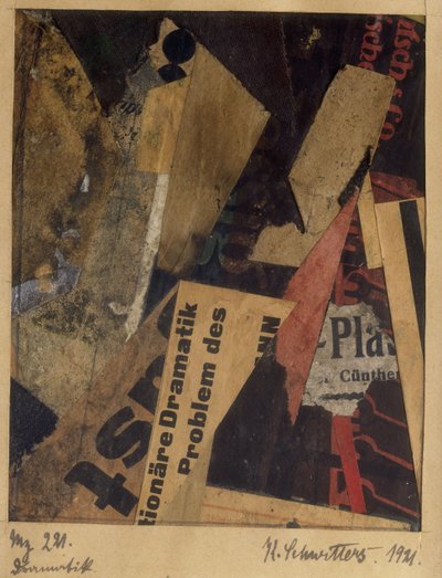 Merz 221, 1921 von Kurt Schwitters