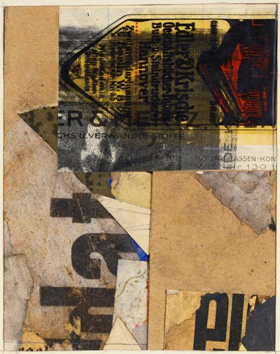 Merzbild, 1922 von Kurt Schwitters