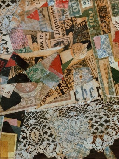 Merzzeichnung 297 Gelb von Kurt Schwitters
