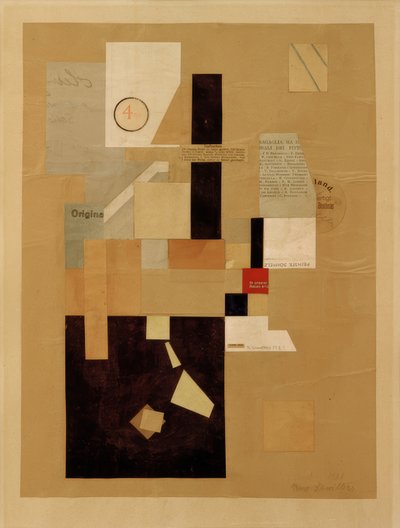 Ohne Titel (4 KR) von Kurt Schwitters