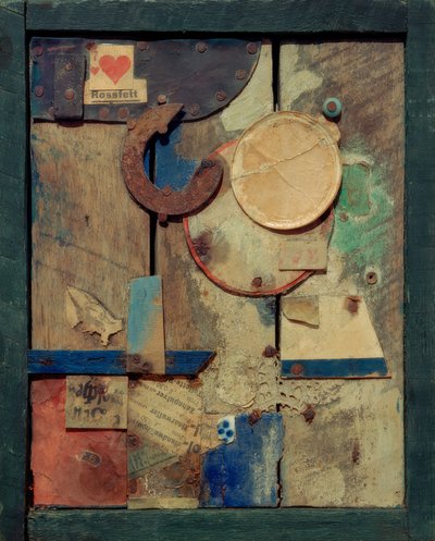 Ohne Titel (Merzbild Rossfett) von Kurt Schwitters