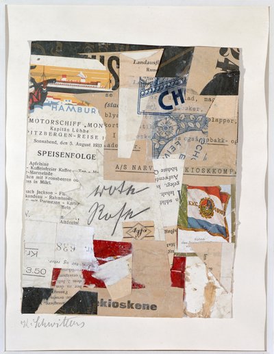 Die rote Rose von Kurt Schwitters