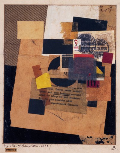 "Worden ist" 1922 von Kurt Schwitters