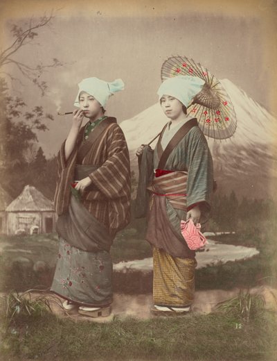 Japanische Reisende von Kusakabe Kimbei