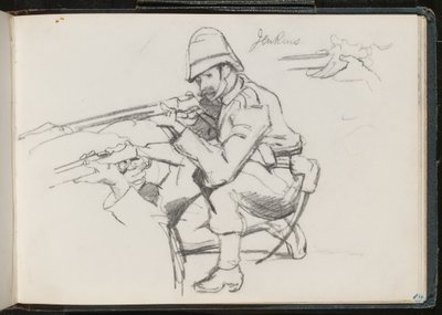 ?Jenkins? kniend zum Schuss, 1879 von Lady Butler