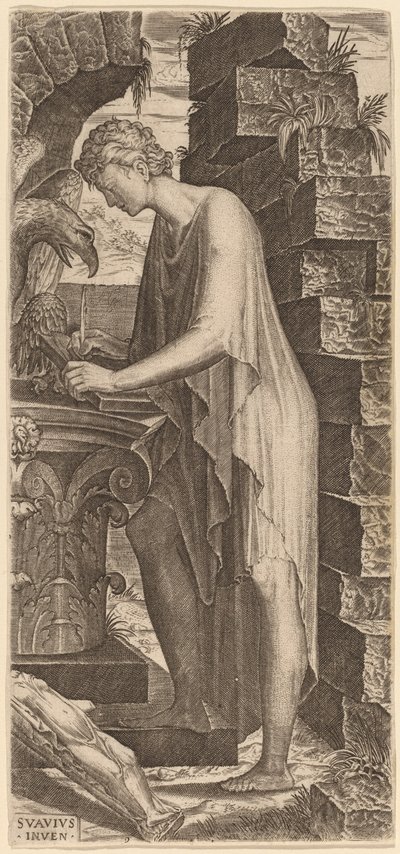 Heiliger Johannes der Evangelist von Lambert Suavius