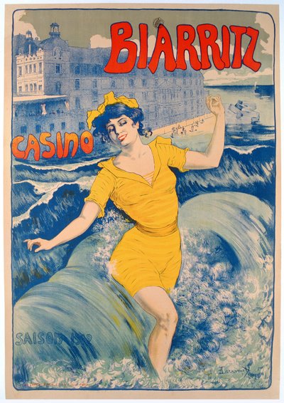 Biarritz Casino Plakat von Larramet Larramet