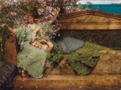 In einem Rosengarten von Lawrence Alma Tadema