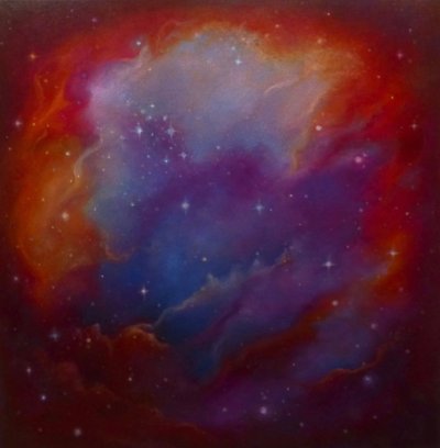 Nebula Carmine, 2023 von Lee Campbell