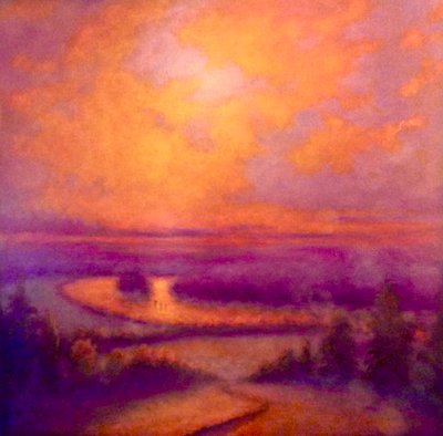 Thames Glow, 2023 von Lee Campbell