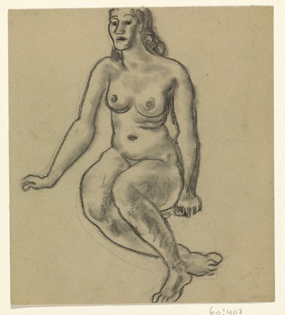 Sitzender weiblicher Akt von Leo Gestel