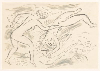 Zwei nackte Frauen, schwimmend von Leo Gestel