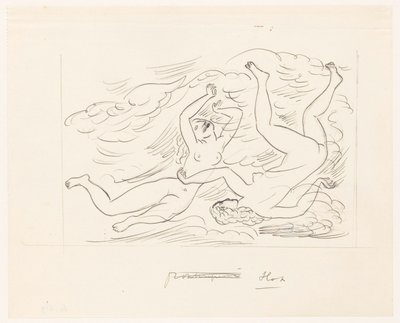 Zwei nackte Frauen, schwimmend von Leo Gestel