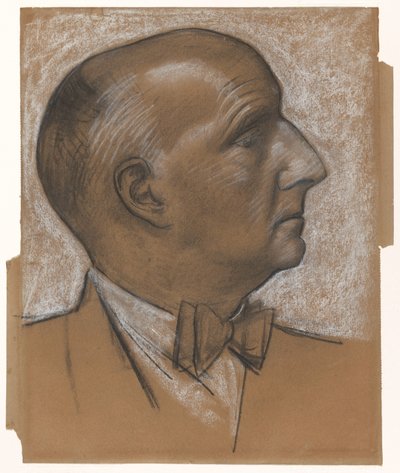 Selbstporträt mit Fliege von Leo Gestel