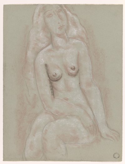 Sitzender weiblicher Akt von Leo Gestel