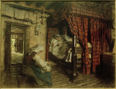 Interieur von Leon Augustin Lhermitte