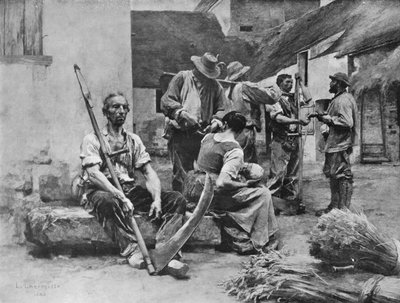 Bezahlung der Erntearbeiter, 1882, 1911 von Leon Augustin Lhermitte