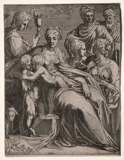 Heilige Konversation, 1540er Jahre von Leon Davent
