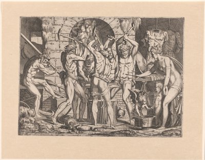 Venus in der Schmiede des Vulkan von Leon Davent