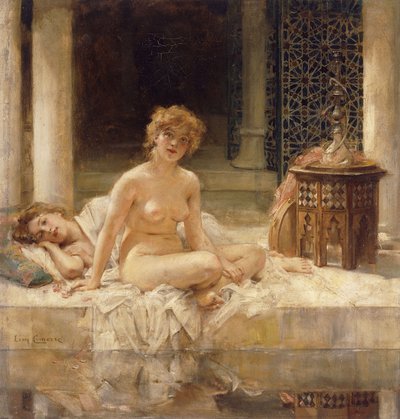 Nach dem Bad von Leon Francois Comerre