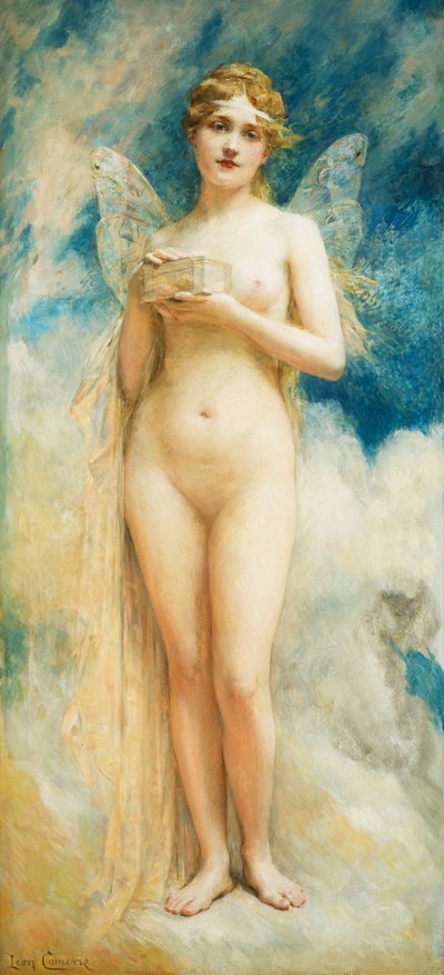 Die Büchse der Pandora von Leon Francois Comerre