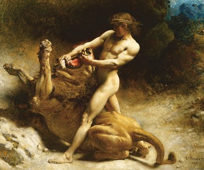 Samsons Jugend, 1891 von Leon Joseph Florentin Bonnat