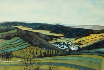 Landschaft, Blick auf Vressets/Sermois von Leon Spilliaert