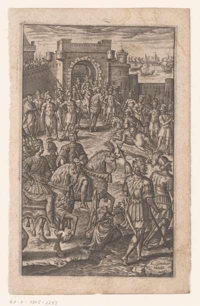 König zu Pferd am Stadttor von Leonard Gaultier